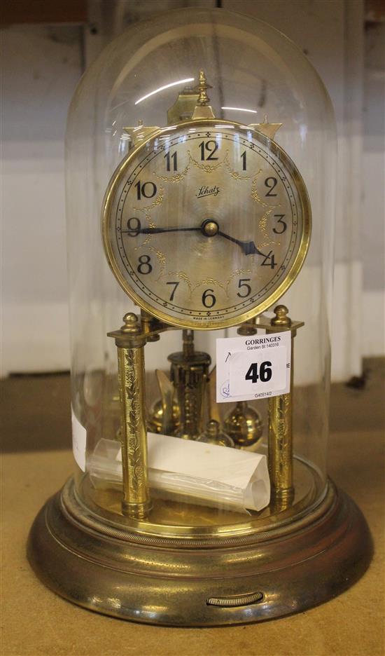 Clock under glass dome(-)